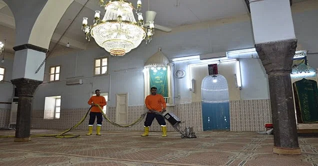 Siverek’te cami ve ibadethaneler temizleniyor