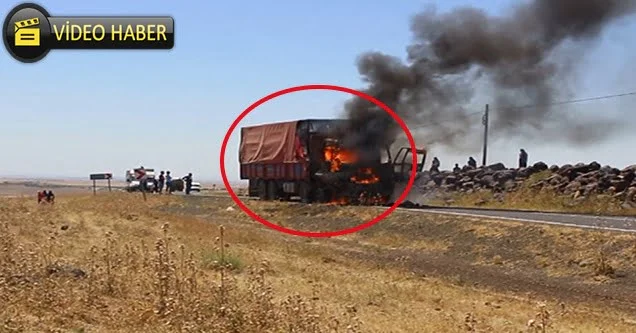 Yanan kamyonun yeni görüntüleri çıktı