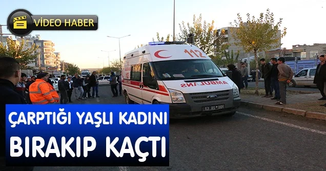 Yaşlı kadına çarpan sürücü kaçtı