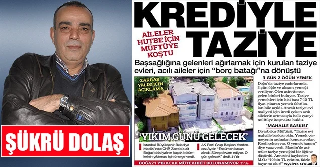 Taziyede yemek geleneği kalksın mı?