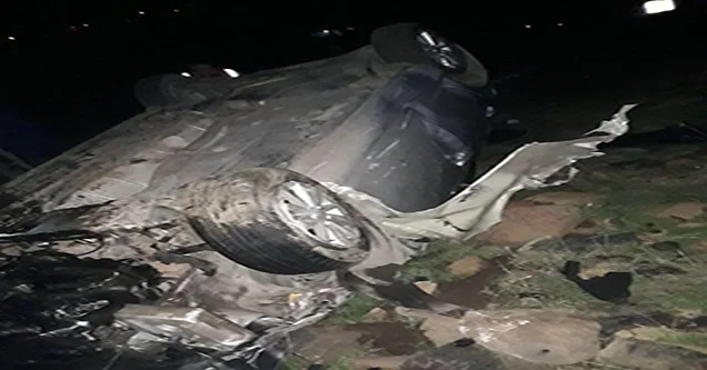 Takla atan otomobilin sürücüsü ağır yaralandı