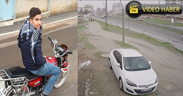 Motosiklet kazası güvenlik kamerasına yansıdı