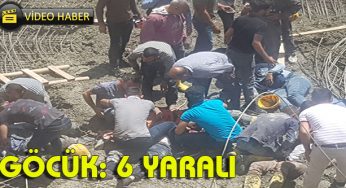 Cami inşaatında göçük: 6 yaralı