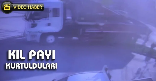 Freni boşalan vinç 2 kişiyi yaraladı