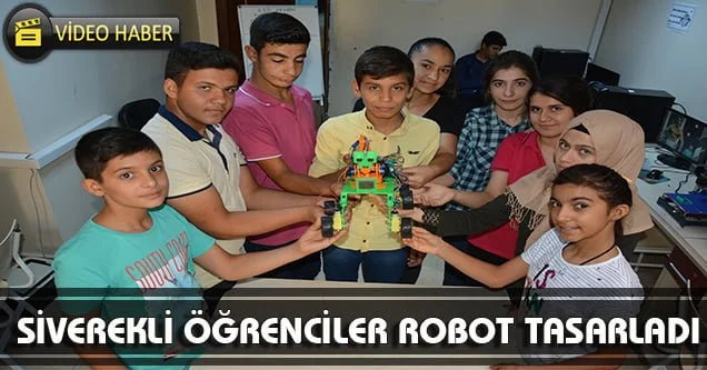 Öğrenciler robot tasarladı