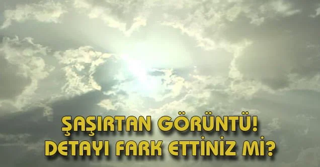 Gökyüzünde insan silueti belirdi
