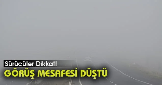 Görüş mesafesi düştü