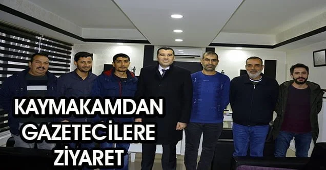 Kaymakam Çiftçiler’den gazetecilere ziyaret