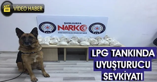 Lpg tankında eroin taşıdılar