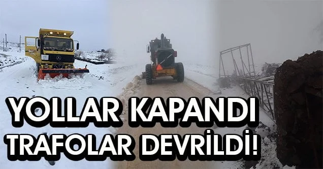 Siverek kırsalında kar yağışı etkili oluyor