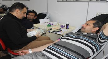 Kan bağışı kampanyasına yoğun ilgi