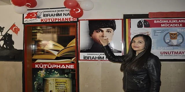 Çanakkale şehidi adına kütüphane açıldı