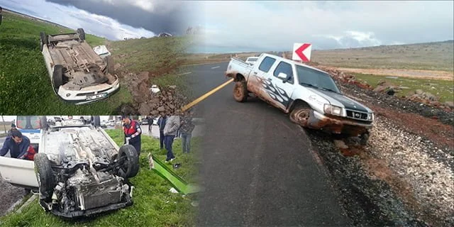 Üç ayrı trafik kazası: 8 yaralı