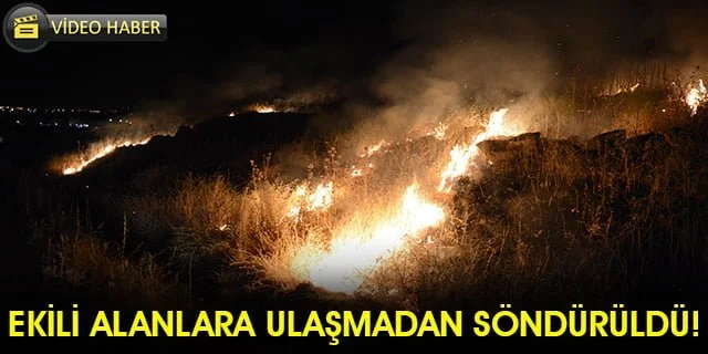 Katı atık depolama alanında yangın