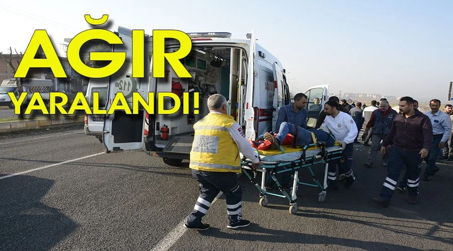 Kamyonetin çarptığı simitçi ağır yaralandı