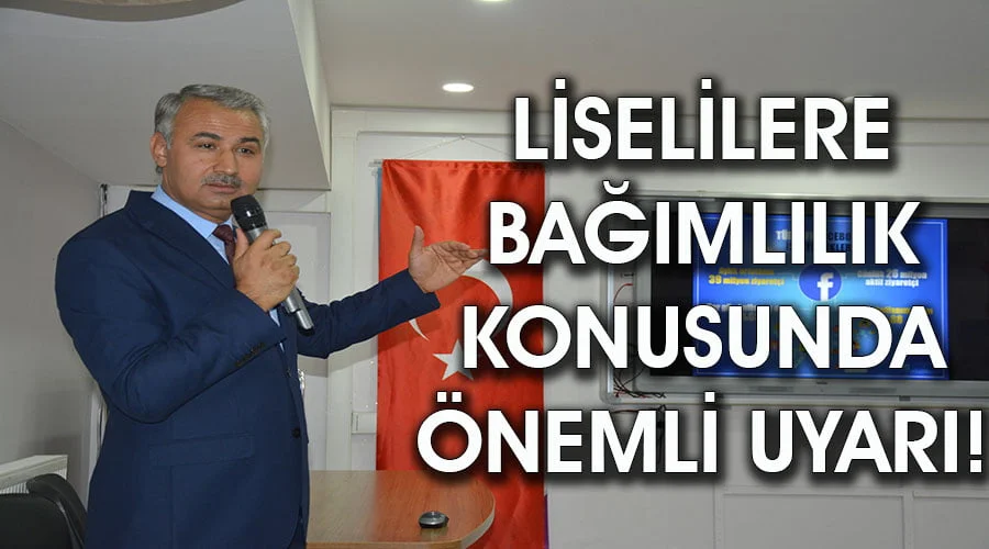 Lise öğrencilerine ‘bağımlılıklar’ semineri