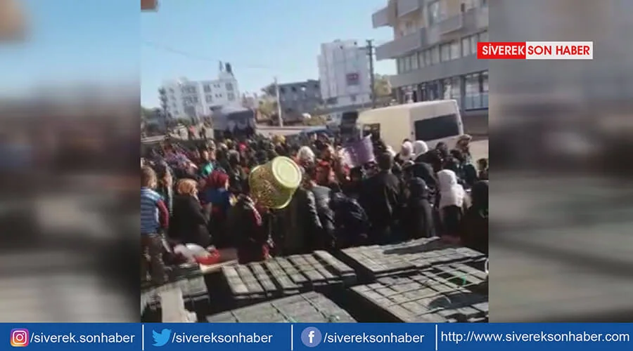 Bir anda izdiham yaşandı!