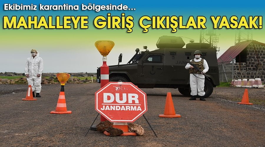 Karantina altındaki mahalle görüntülendi