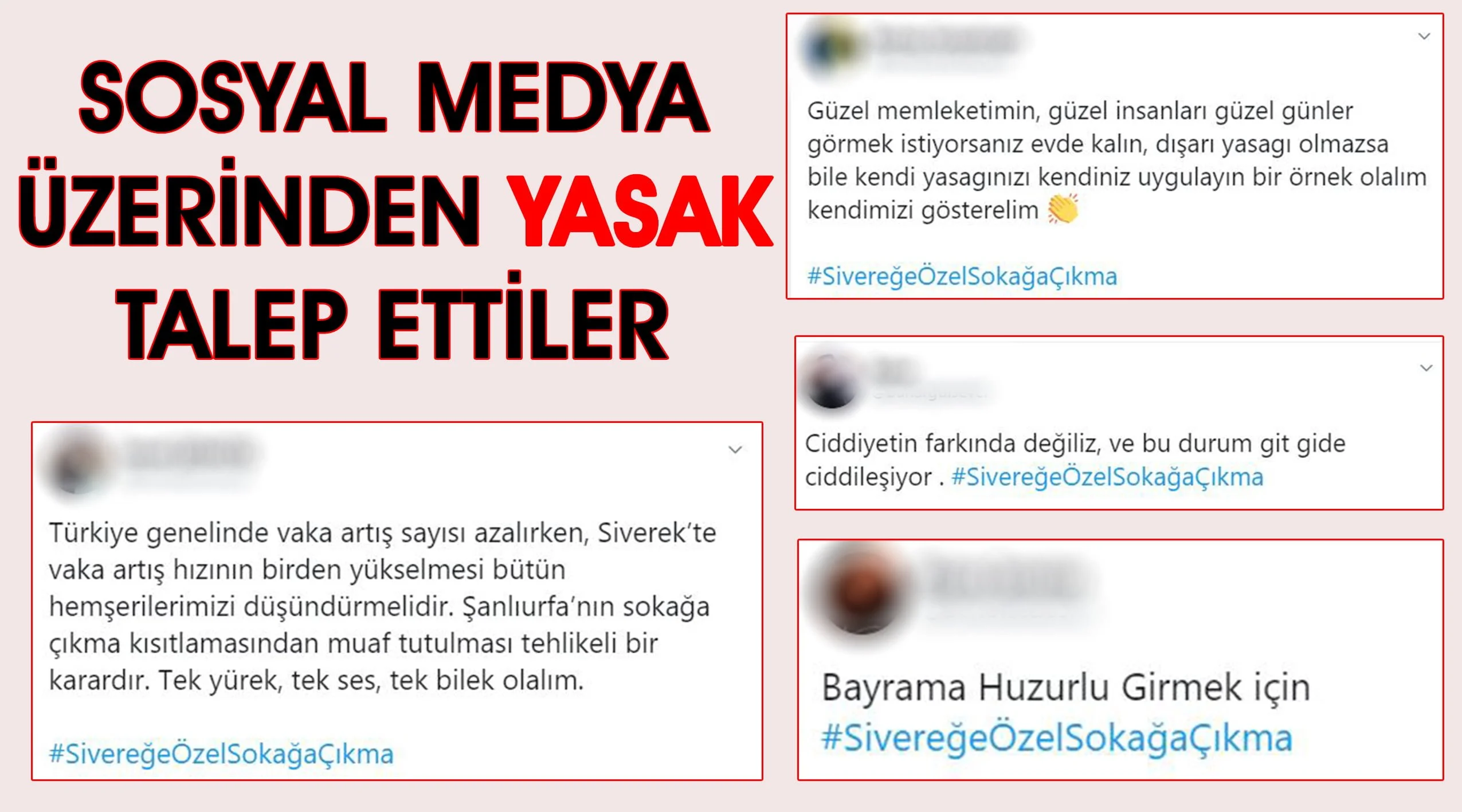 Sosyal medya üzerinden yasak talep ettiler