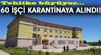 Tekstil atölyesinde çalışan 60 işçi karantinaya alındı