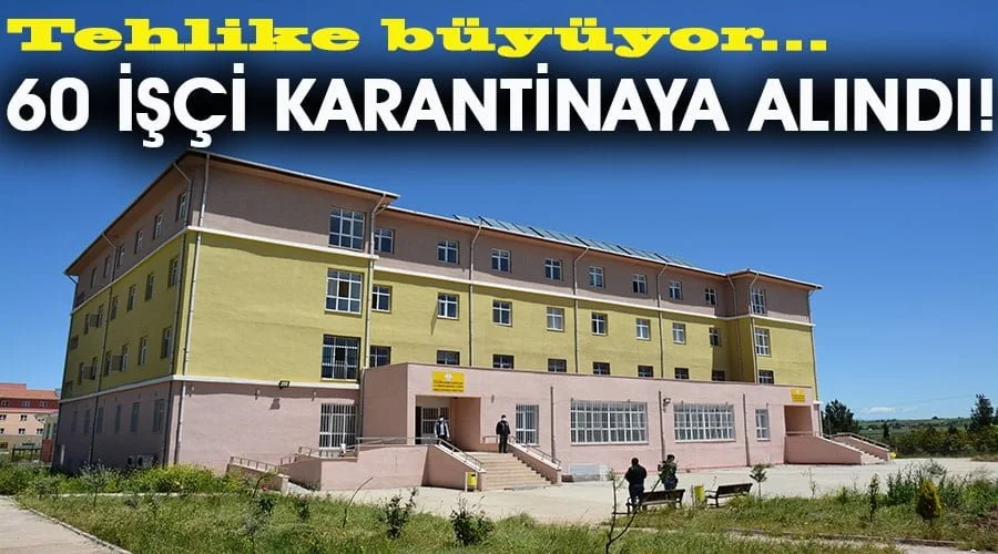 Tekstil atölyesinde çalışan 60 işçi karantinaya alındı