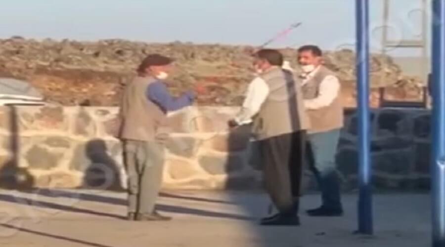 Çubuklu anlaşma kameralara yansıdı!