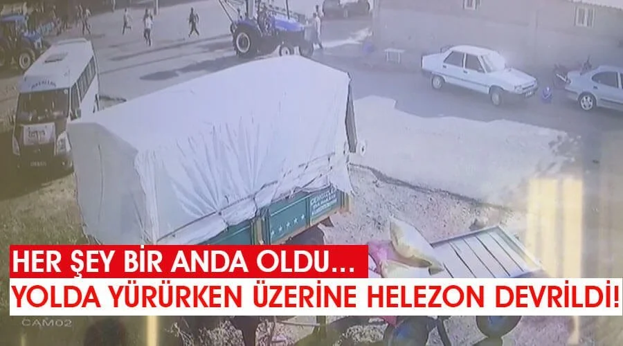 Helezonun üzerine devrildiği kişi hayatını kaybetti
