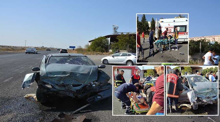 İki otomobil çarpıştı: 3 yaralı