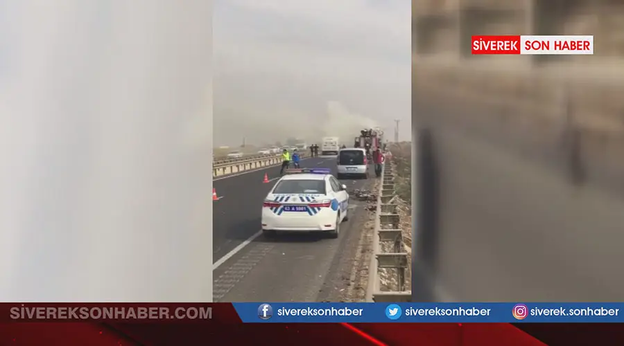 Alev alan pamuk yüklü kamyona tomalı müdahale