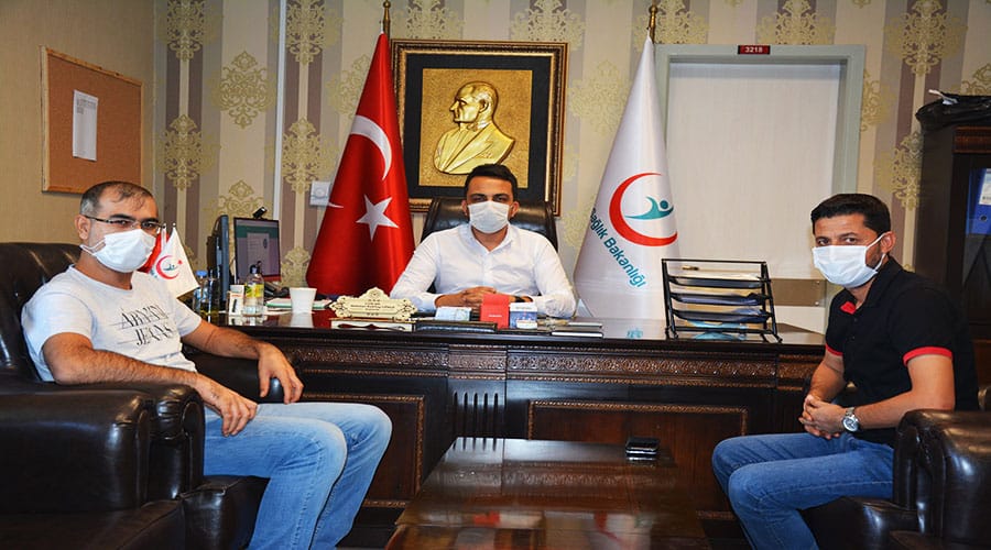 Gazetecilerden göreve başlayan başhekim Gökçe’ye ziyaret