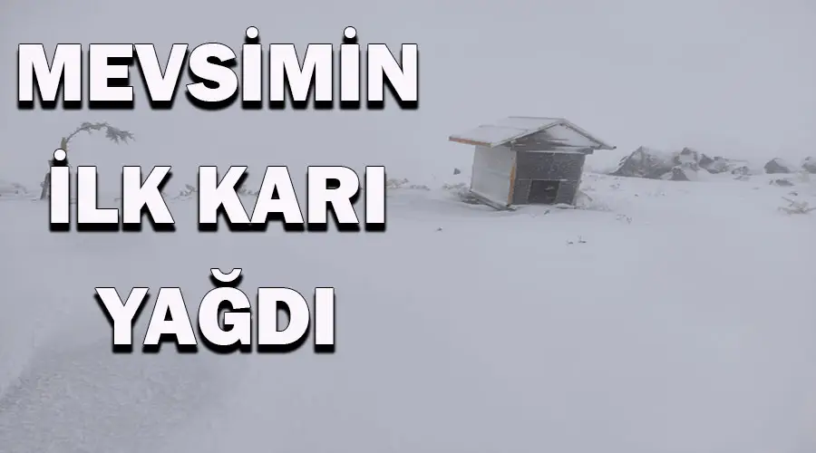 Bölgenin ‘Uludağ’ına yılın ilk karı yağdı