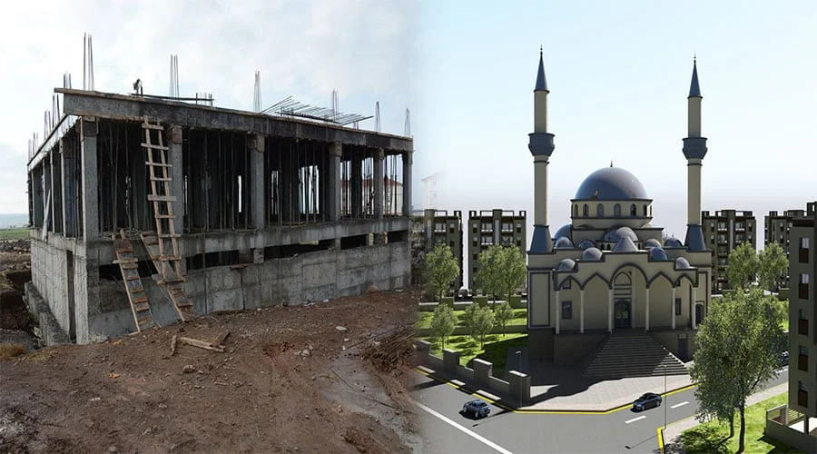 Siverek’in üçüncü büyük camisi yardım bekliyor