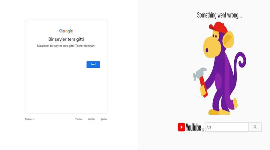 Gmail, Youtube sistemlerinde sorun mu var?