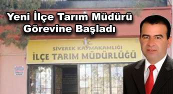 İlçe Tarım Müdürü Aslan göreve başladı