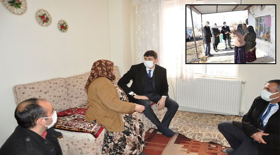 Kaymakam Ongu ihtiyaç sahiplerini ziyaret ediyor