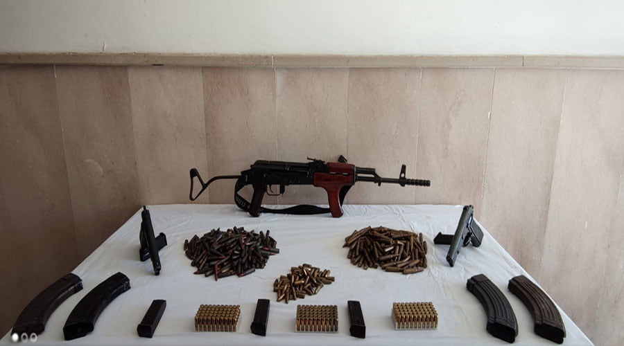 Droneli operasyonda silah ve mühimmat ele geçirildi!