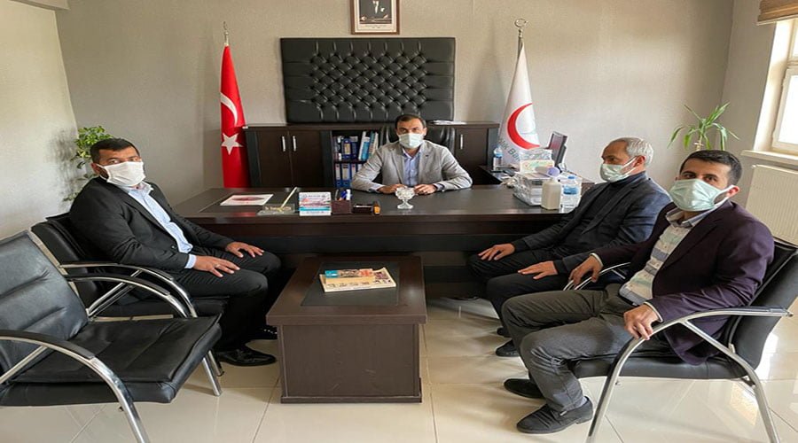 HÜDA PAR  İlçe Başkanı Sımak’tan İlçe Sağlık Müdürlüğüne ziyaret