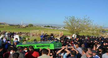 Sulama kanalında boğulan 3 çocuk toprağa verildi