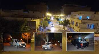 Gece ilaçlama çalışmaları aralıksız sürüyor