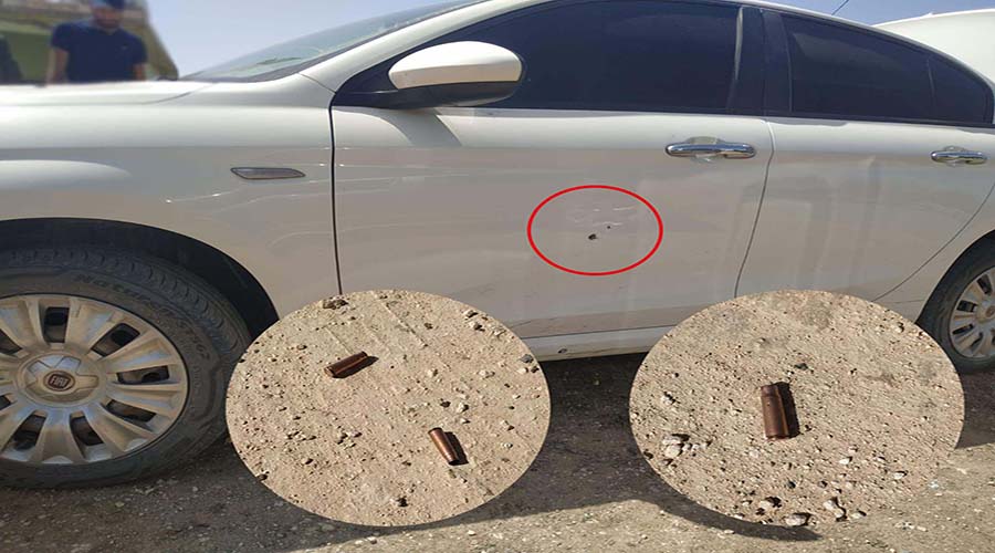 Otomobile uzun namlulu tüfeklerle saldırı