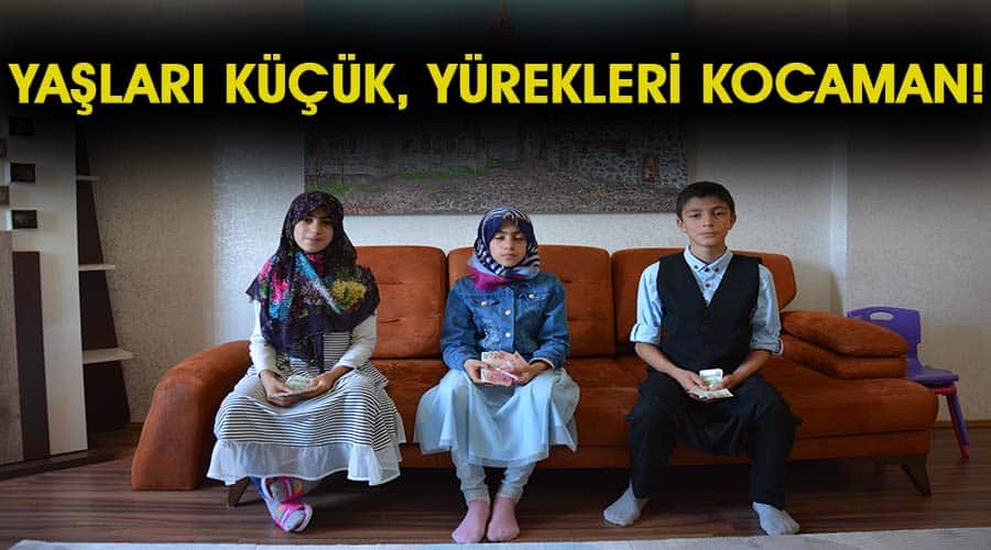 Kardeşler biriktirdikleri harçlıkları Filistin’e bağışladı
