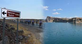 Bisikletçiler, Takoran Vadisi’ne hayran kaldı