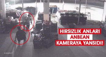 Manavdan hırsızlık güvenlik kamerasına yansıdı