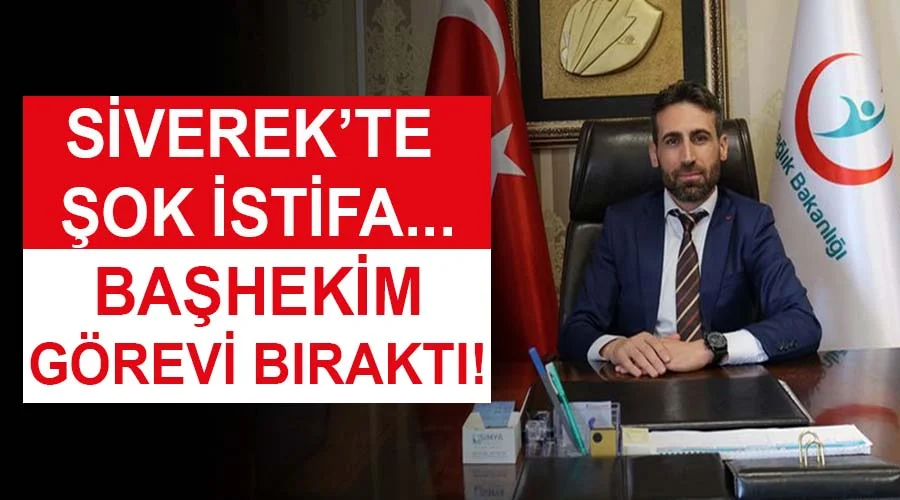 Başhekim Kenan Toprak’ın istifa ettiği iddiası!