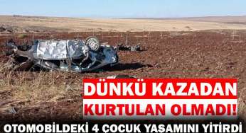 Kazada ölenlerin sayısı 4’e yükseldi