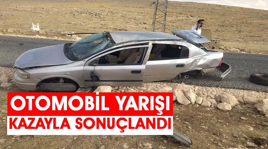 Yarıştıkları iddia edilen gençler kaza yaptı!