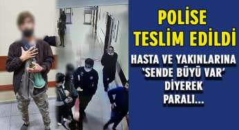 Hastane bahçesindeki sahtekar polise teslim edildi!