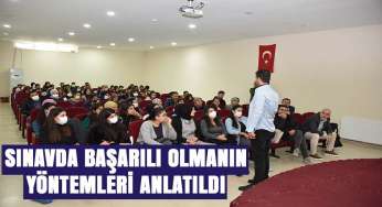Öğrencilere sınavda başarılı olmanın yöntemi anlatıldı