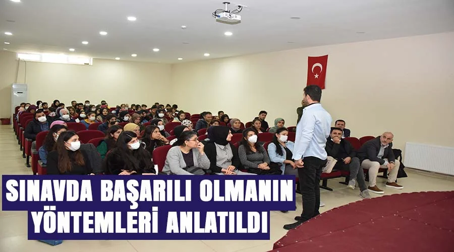 Öğrencilere sınavda başarılı olmanın yöntemi anlatıldı