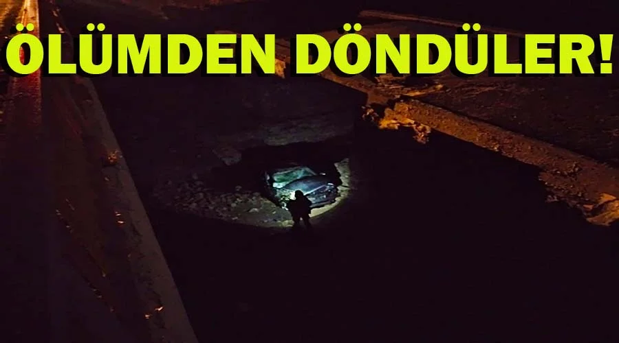 Köprüden devrilen otomobildeki 3 kişi yaralandı